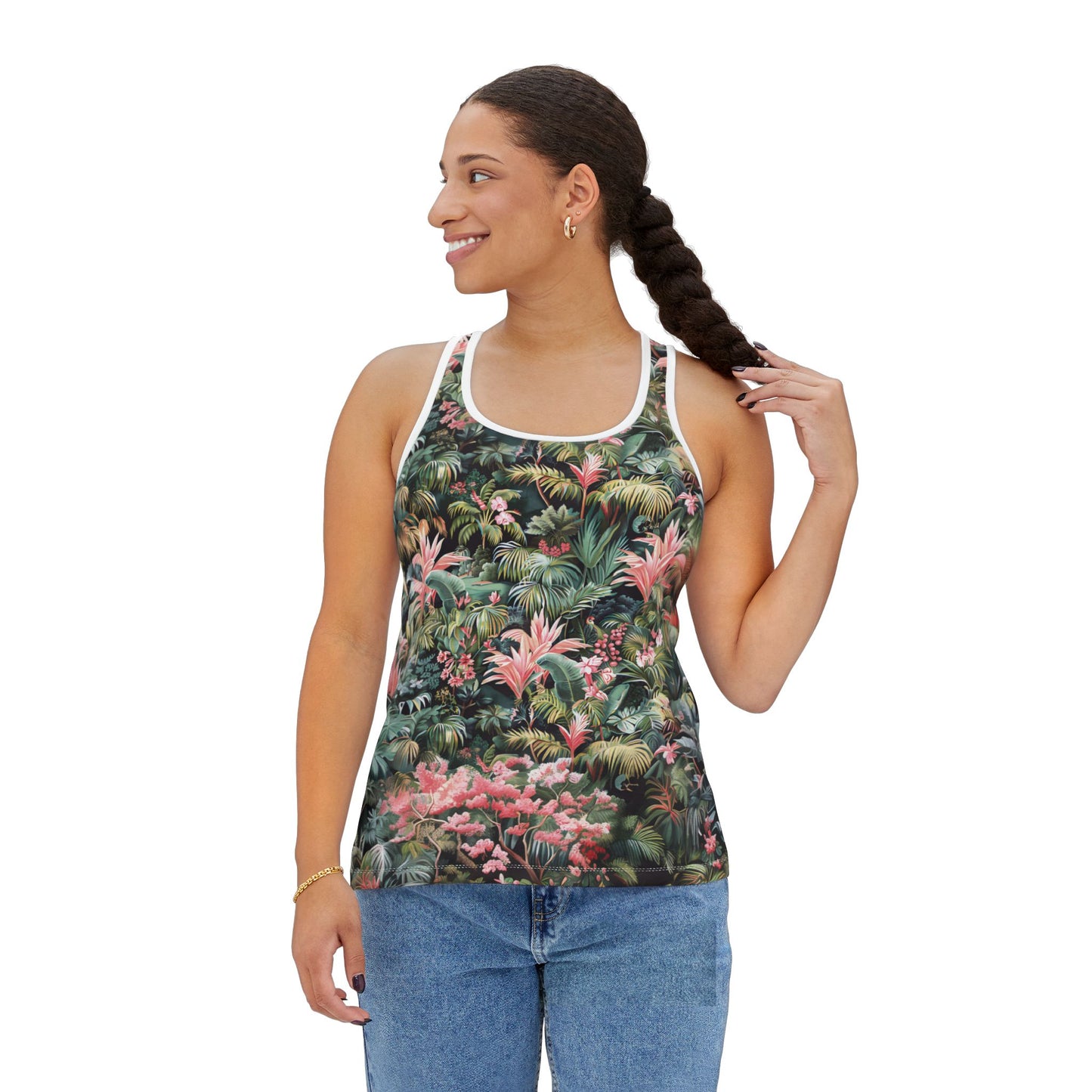 Tank Top Pink Palm