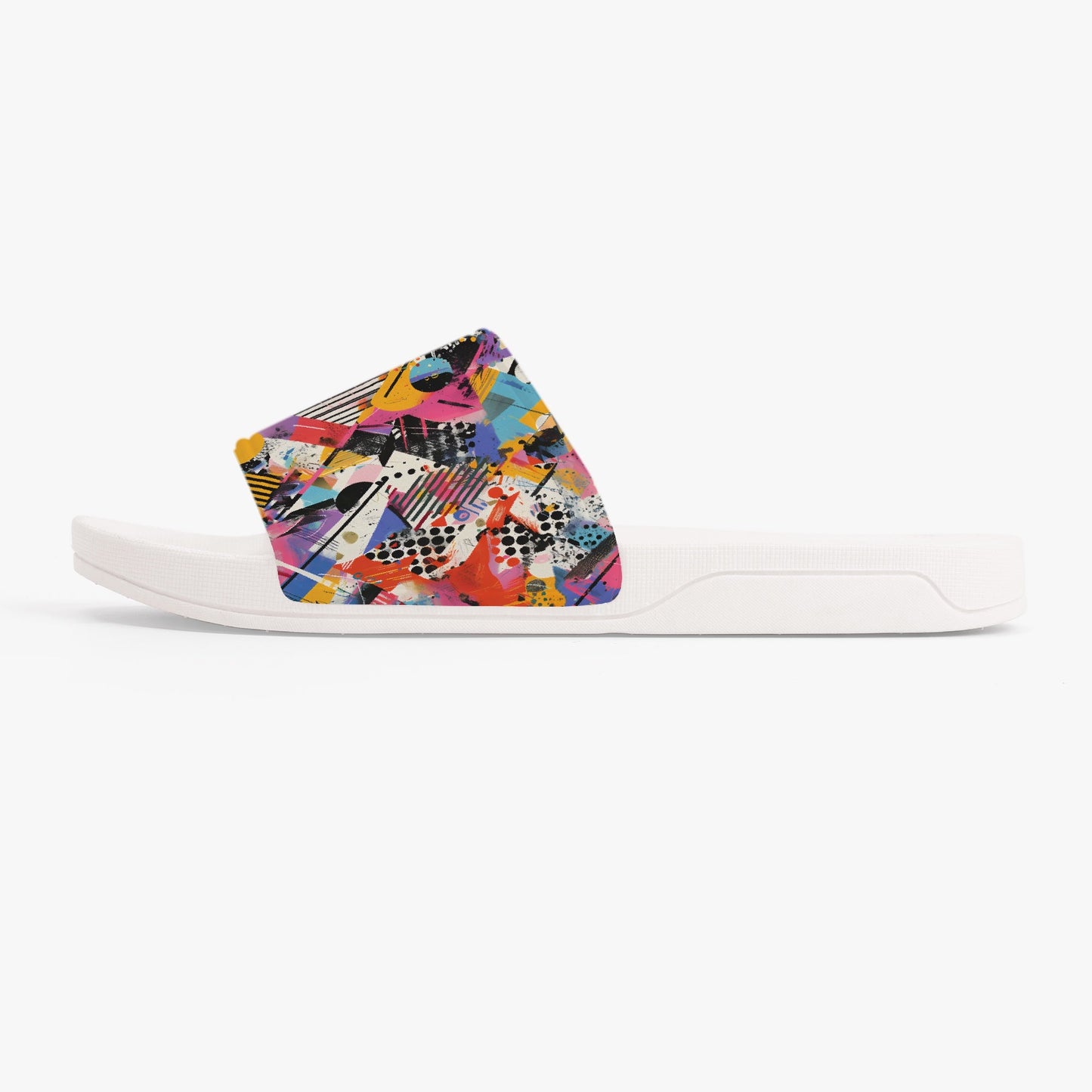 Bold Graffiti Print Unisex Sandals - Sola Shoe