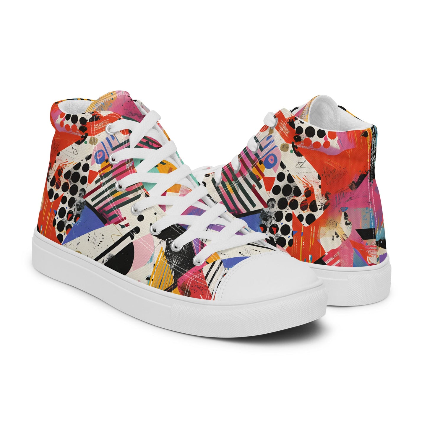 Graffiti Men’s high top shoes - Sola Shoe