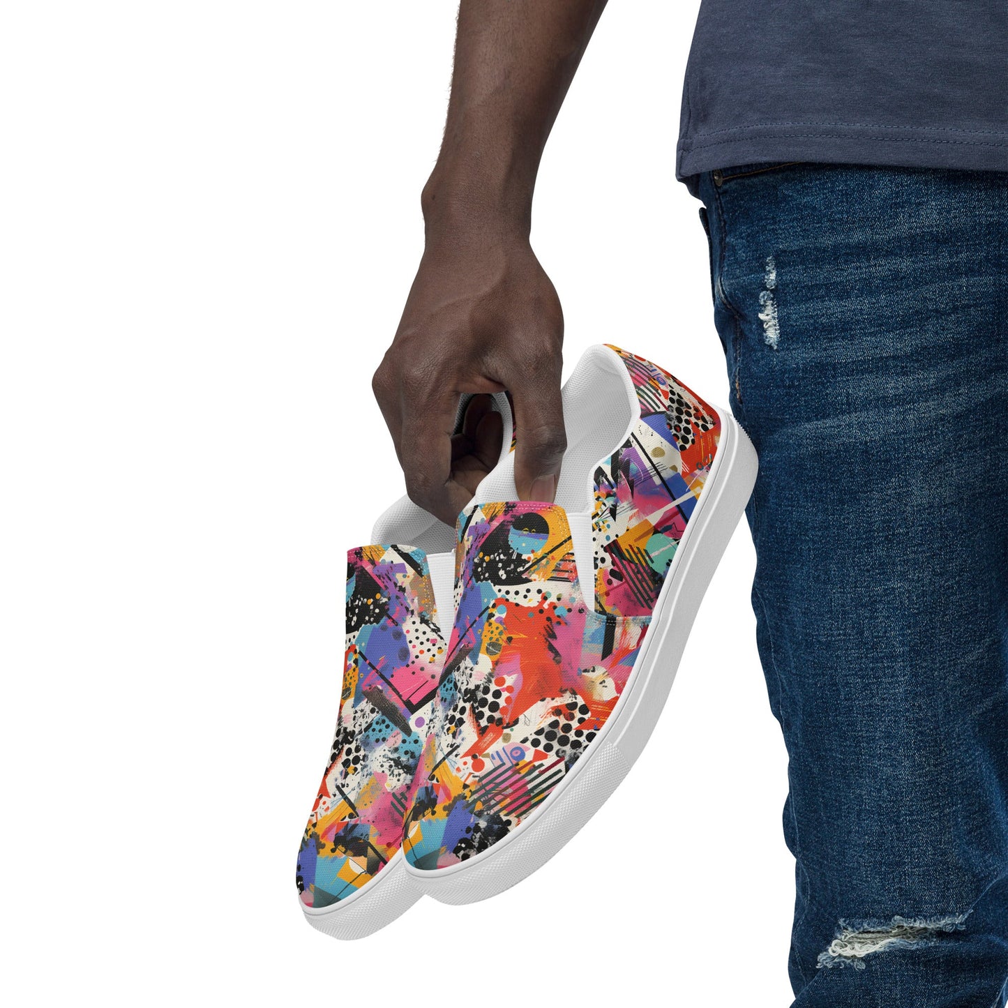 Graffiti Men’s slip - on shoes - Sola Shoe