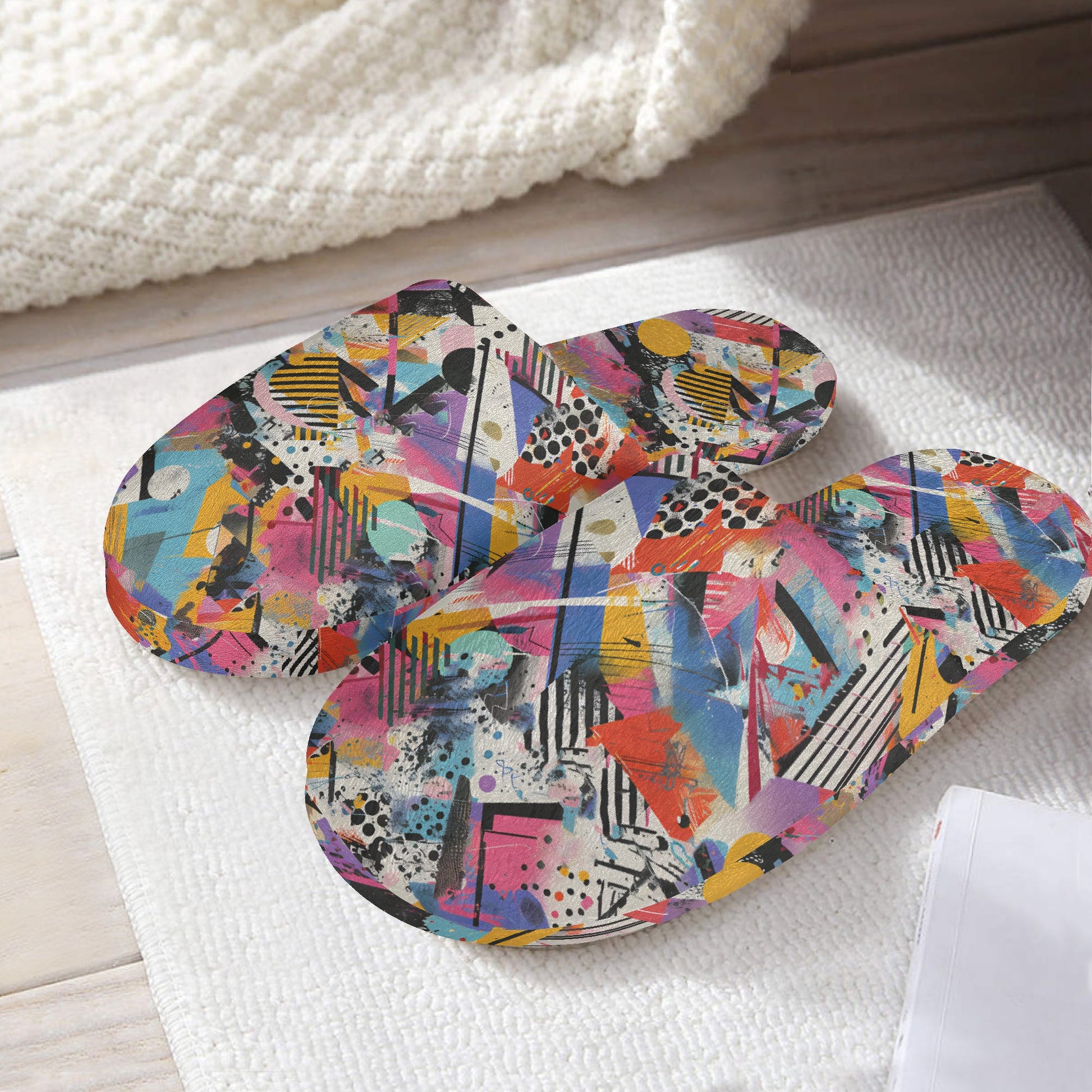 Graffiti Slippers – Bold Comfort for Cool Days - Sola Shoe