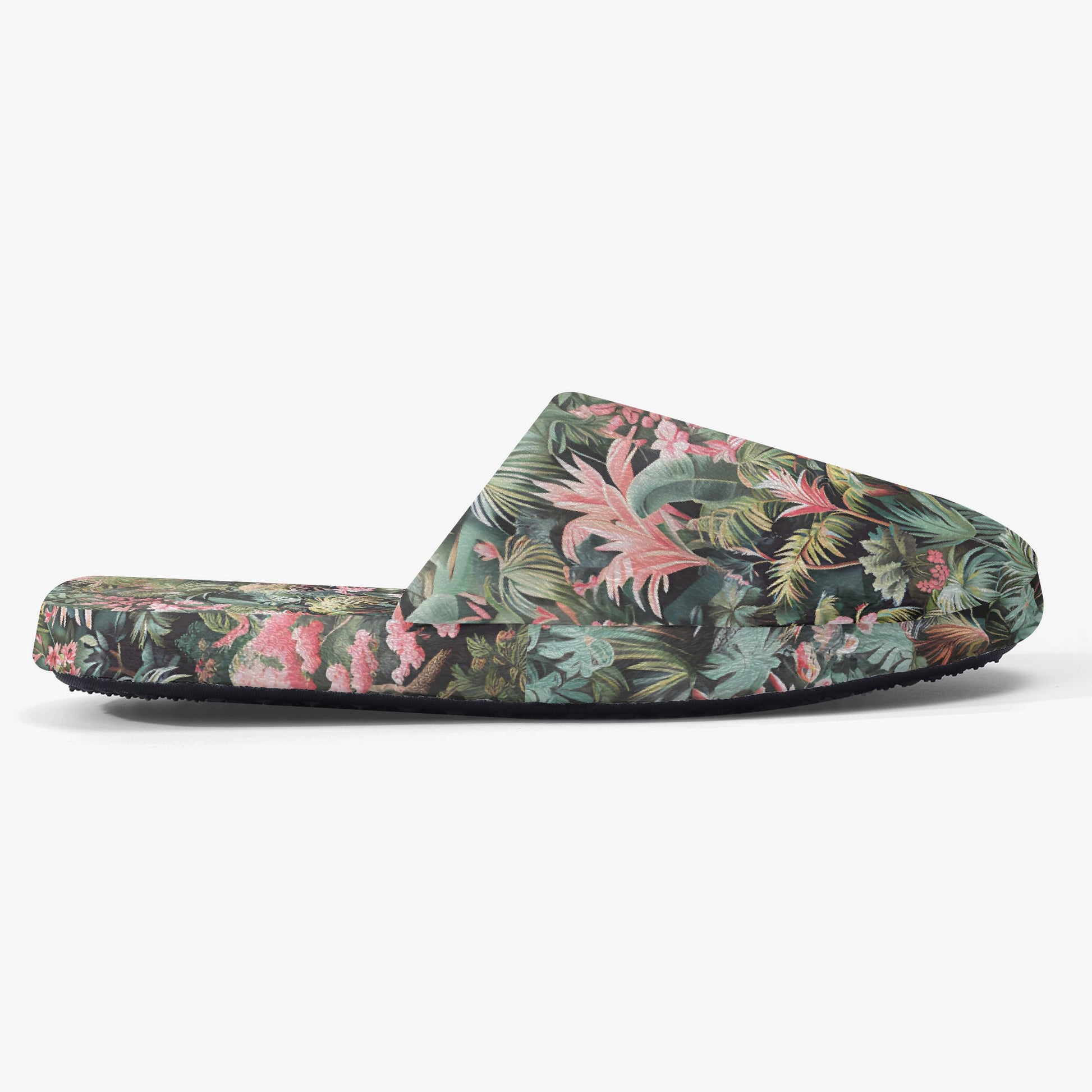 Pink Palm slippers – Tropical Comfort with a Pop of Pink - Sola Shoe