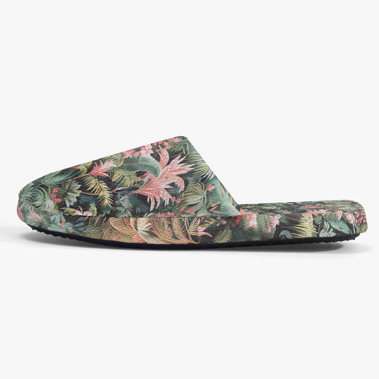 Pink Palm slippers – Tropical Comfort with a Pop of Pink - Sola Shoe