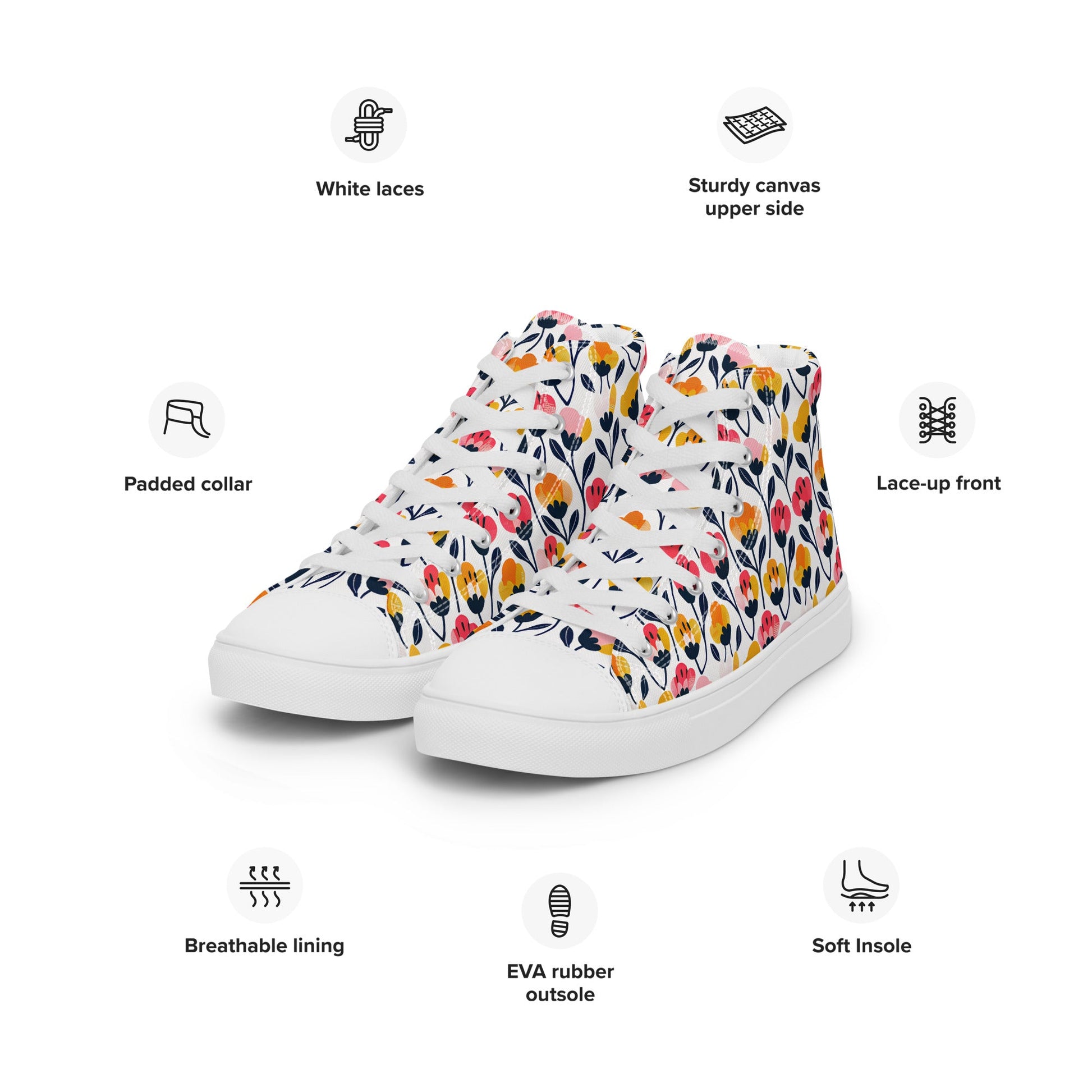Poppy Men’s high top shoes - Sola Shoe