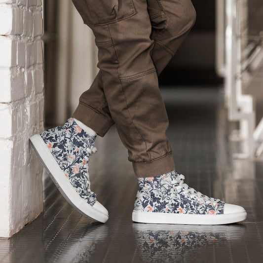 Victorian Poetry Men’s high top shoes - Sola Shoe