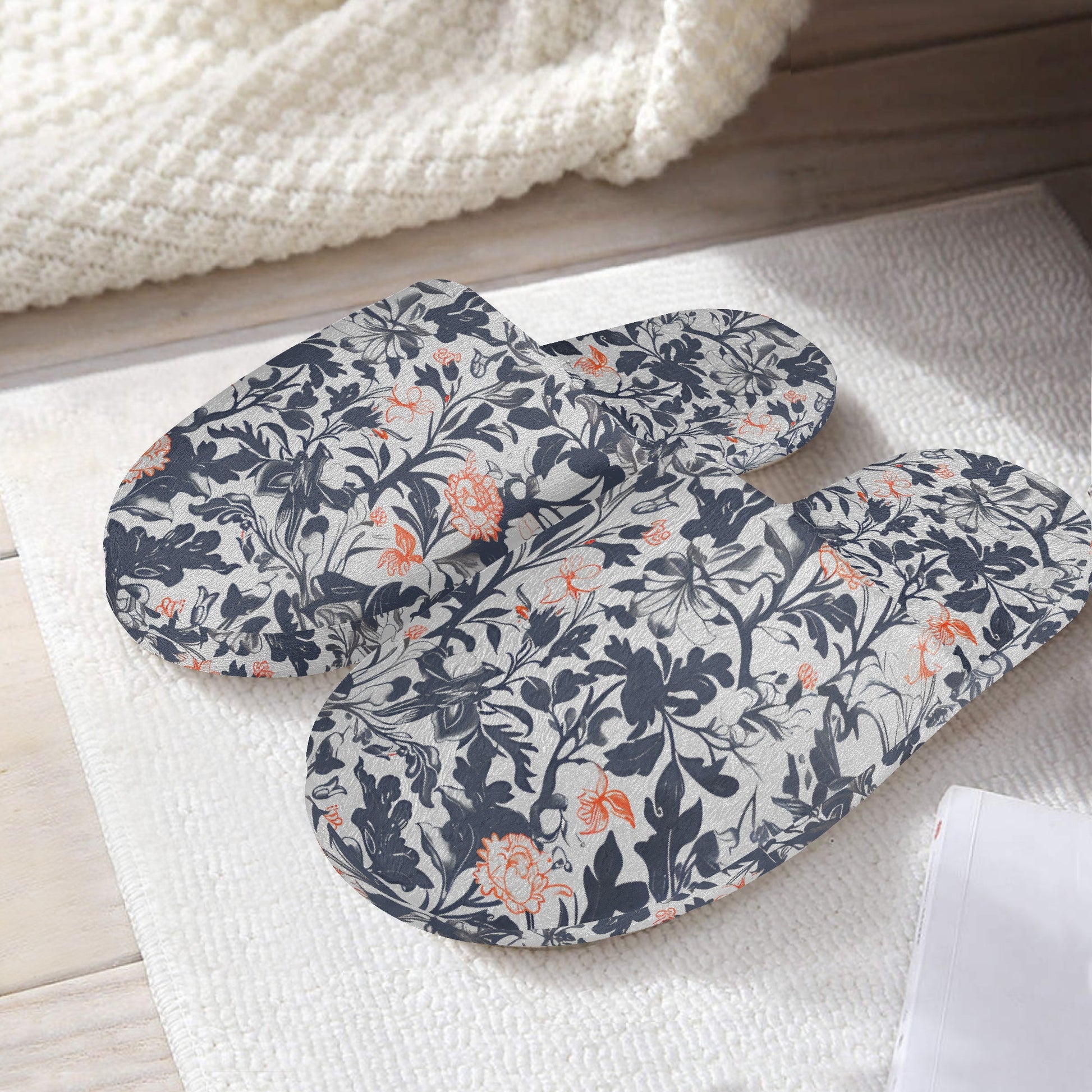 Victorian Poetry slippers – Step Into Cozy Elegance - Sola Shoe