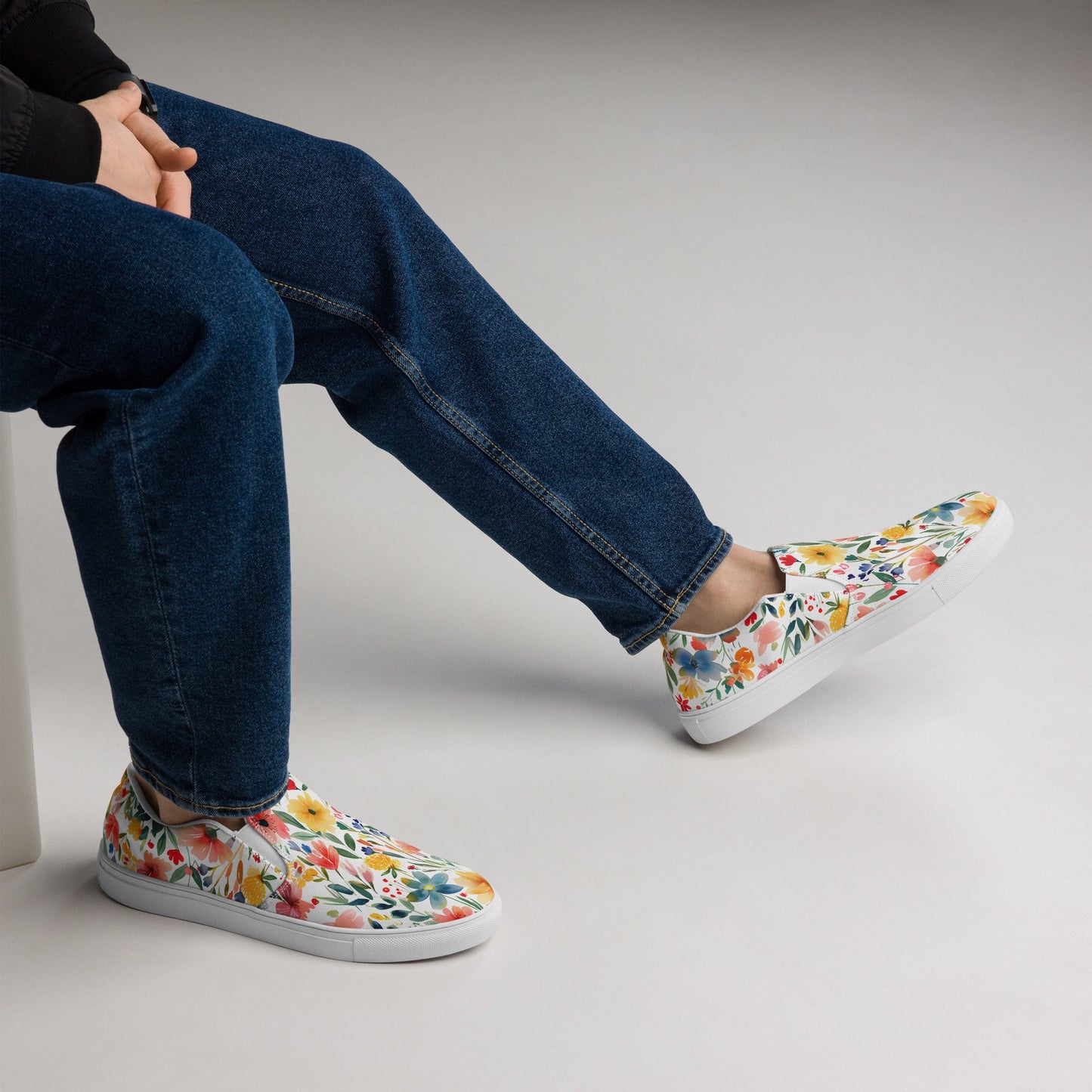 Wild Flower Men’s slip - on shoes - Sola Shoe