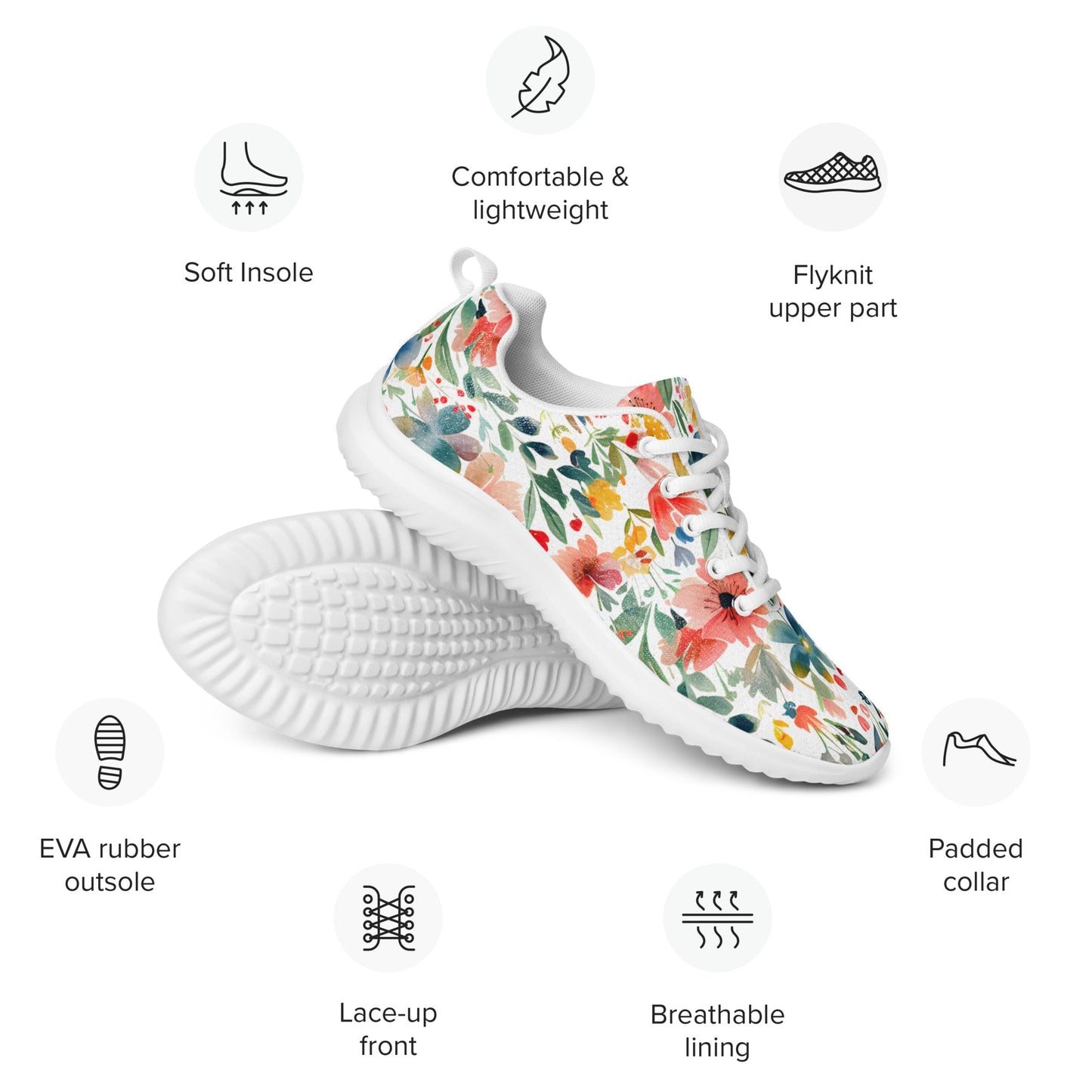 Wild Flowers Athletic shoes - Sola Shoe