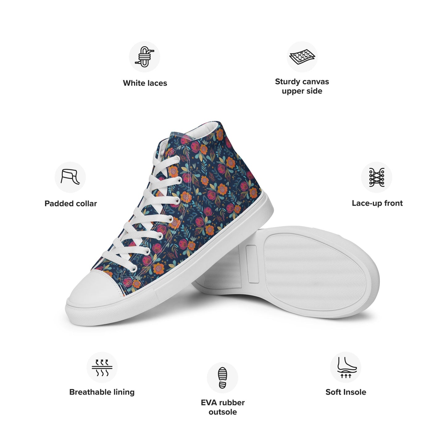 Winterberry Men’s high top shoes - Sola Shoe