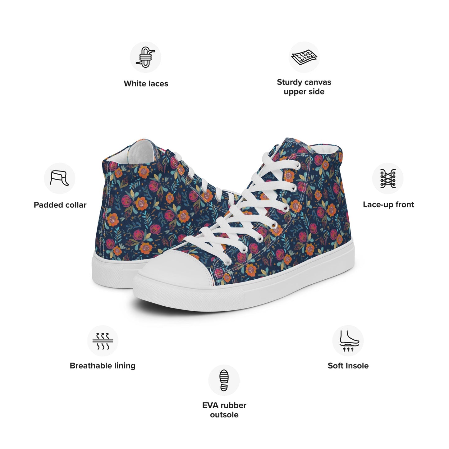 Winterberry Men’s high top shoes - Sola Shoe