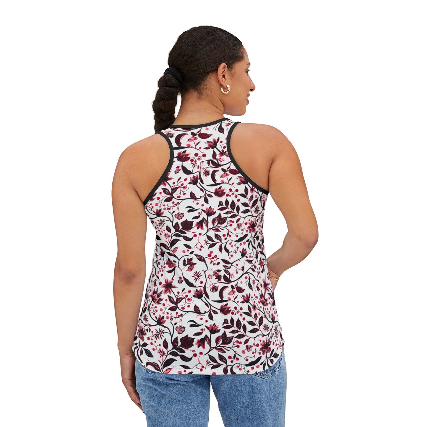Tank Top Burgundy Flower - Still Love