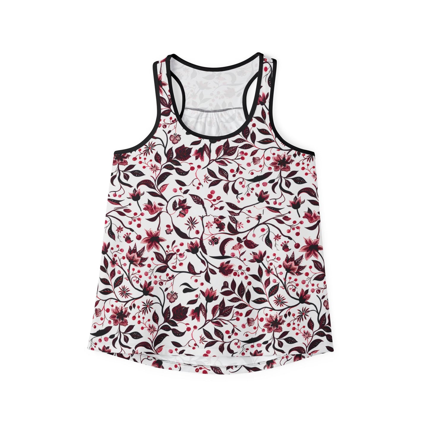 Tank Top Burgundy Flower