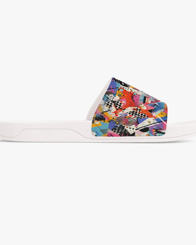 Bold Graffiti Print Unisex Sandals - Sola Shoe