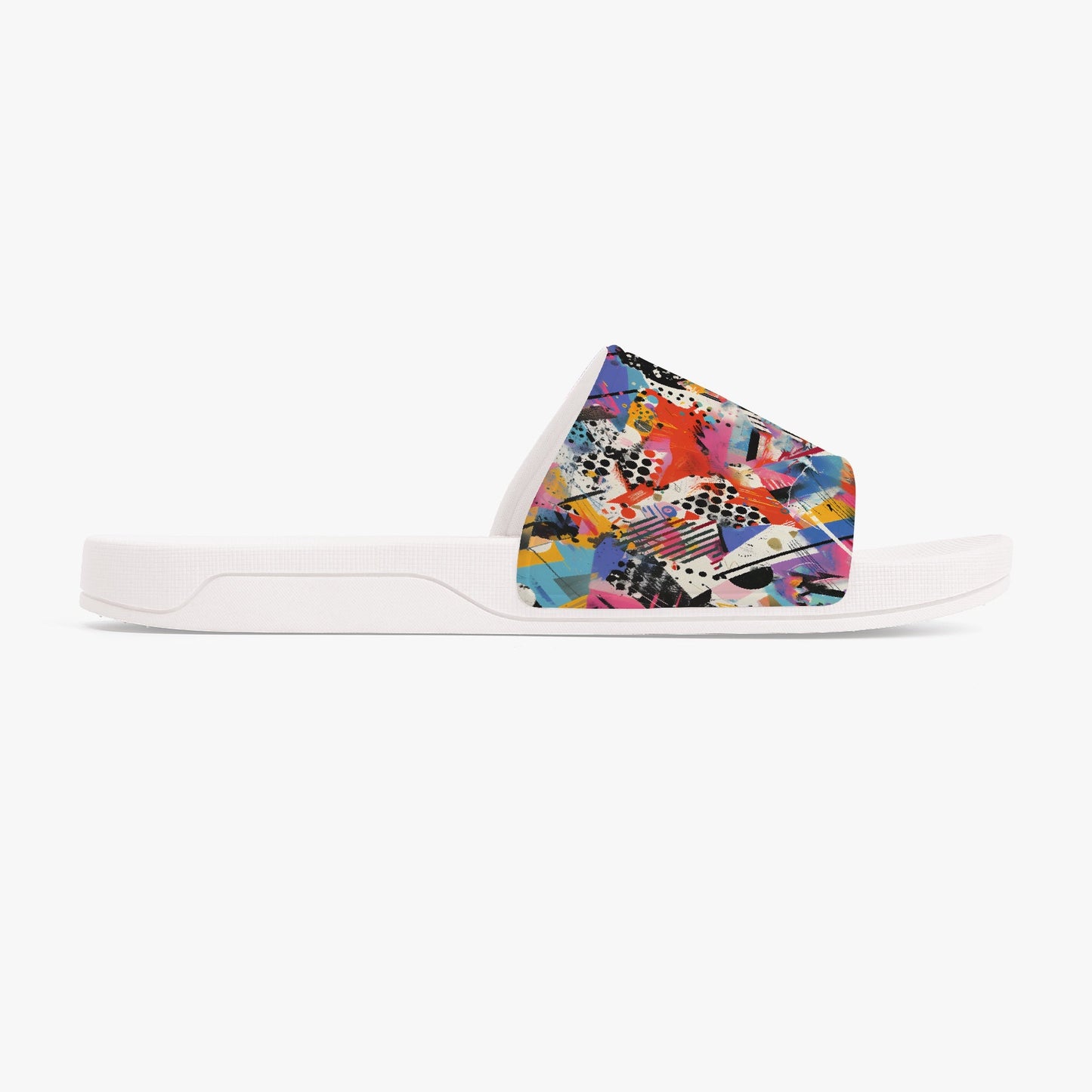 Bold Graffiti Print Unisex Sandals - Sola Shoe