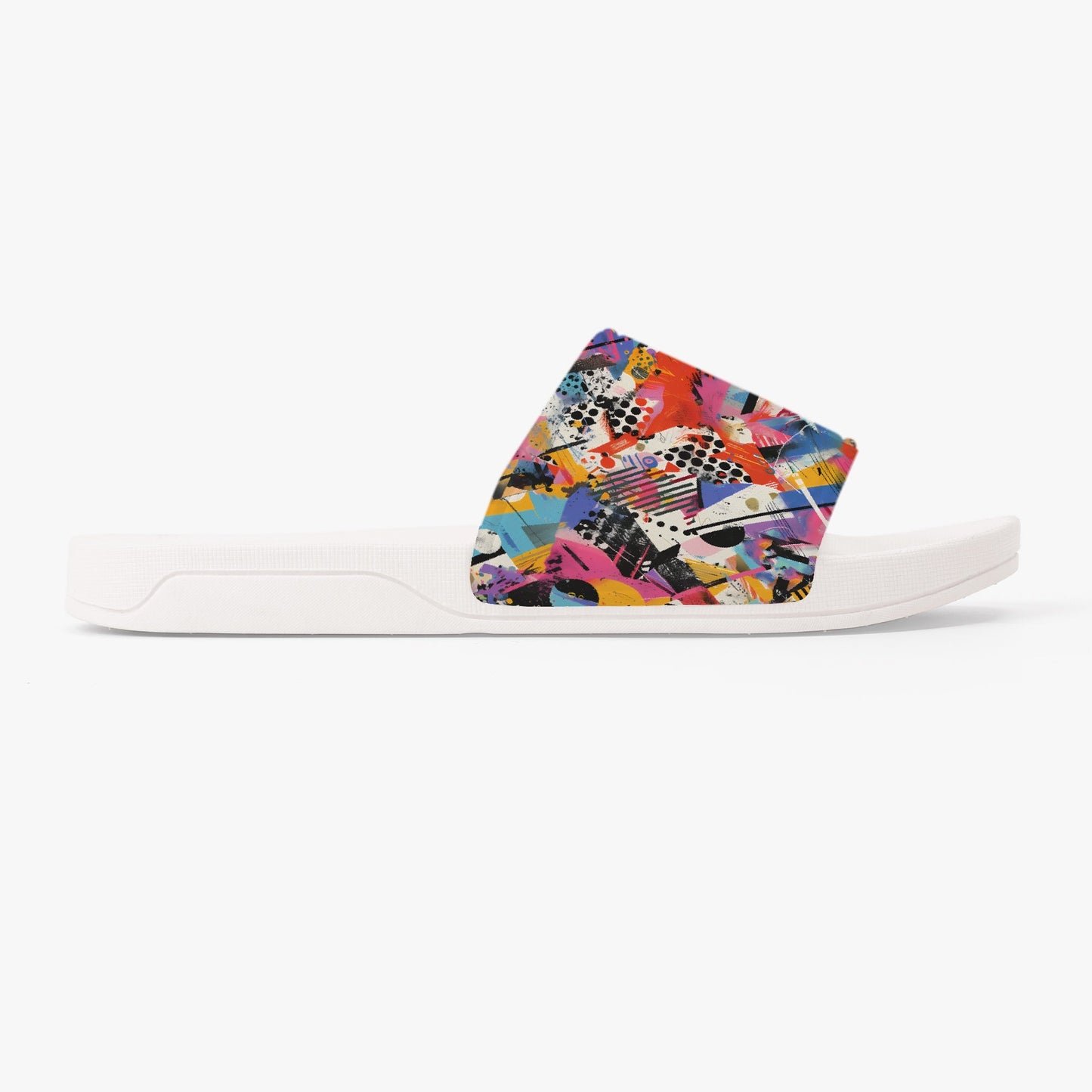 Bold Graffiti Print Unisex Sandals - Sola Shoe