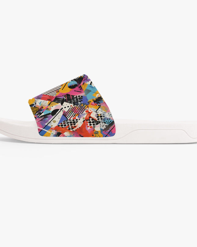 Bold Graffiti Print Unisex Sandals - Sola Shoe