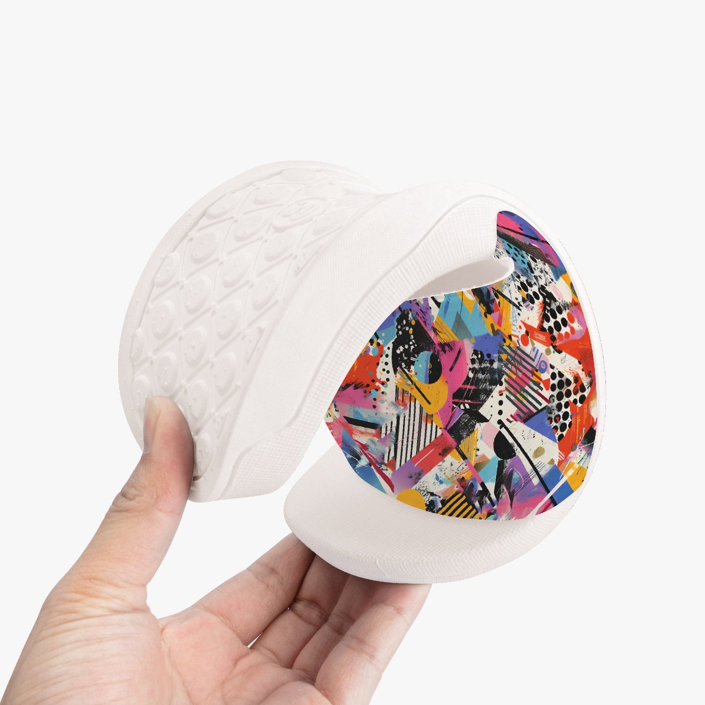 Bold Graffiti Print Unisex Sandals - Sola Shoe