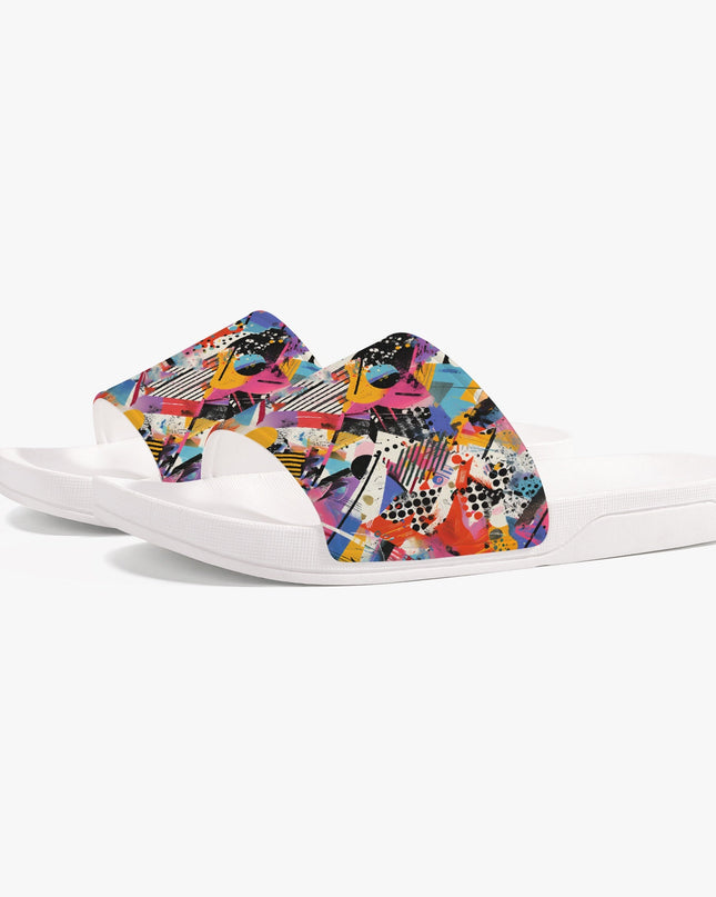 Bold Graffiti Print Unisex Sandals - Sola Shoe
