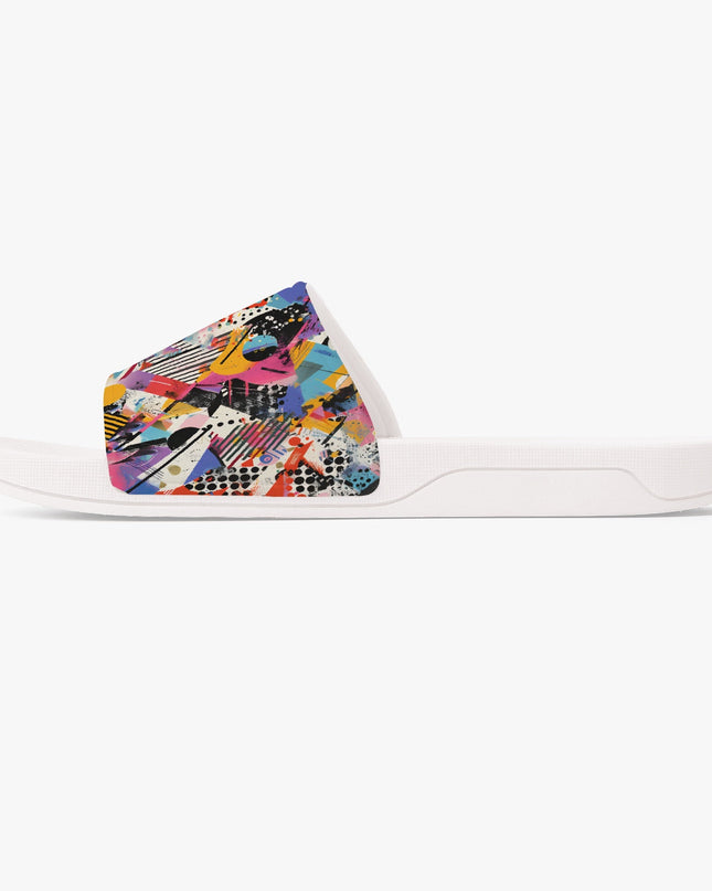 Bold Graffiti Print Unisex Sandals - Sola Shoe