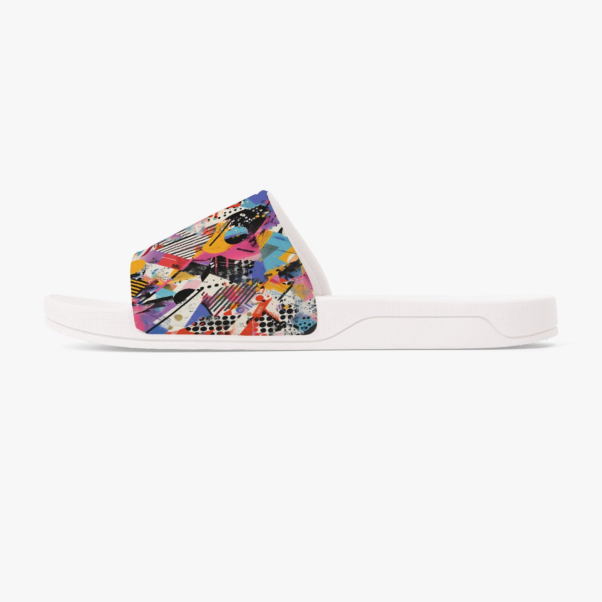 Bold Graffiti Print Unisex Sandals - Sola Shoe