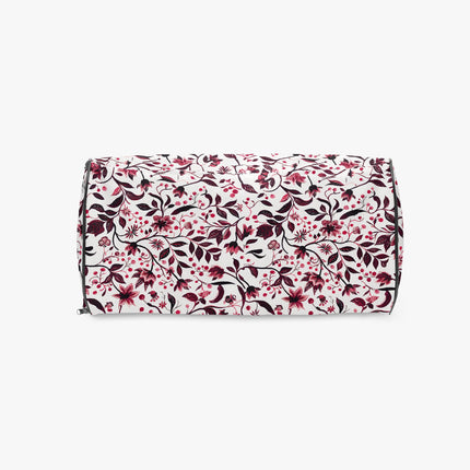 Burgundy Flower Gym Duffel Bag - Sola Shoe