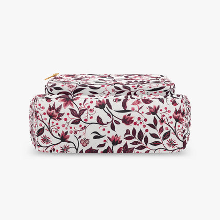 Burgundy Flower Multi - pocket Crossbody Bag - Sola Shoe
