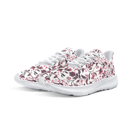 Burgundy Flower Running Shoes - Sola Shoe