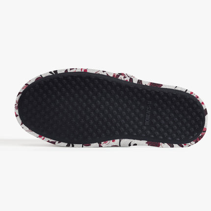 Burgundy Flower Sleepers – Cozy Sophistication with a Floral Twist - Sola Shoe