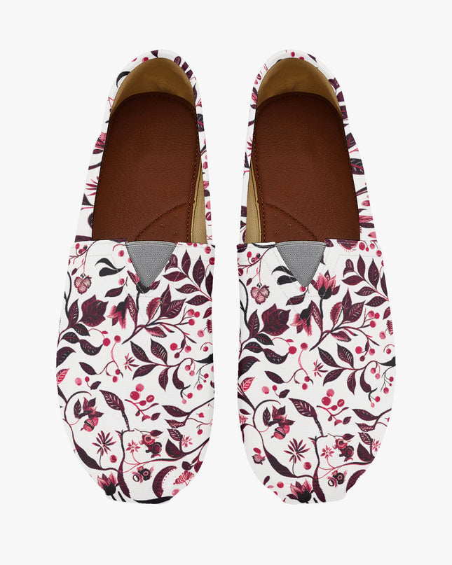 Burgundy Flower Sway Shoes - Sola Shoe