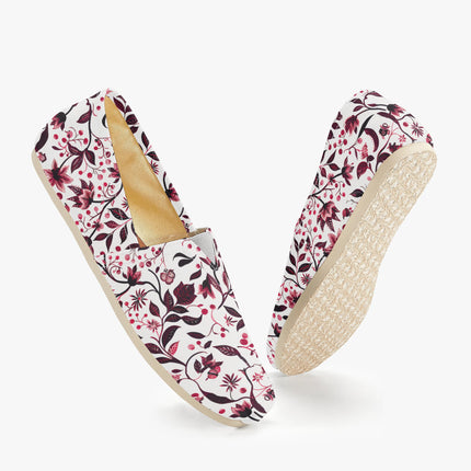 Burgundy Flower Sway Shoes - Sola Shoe