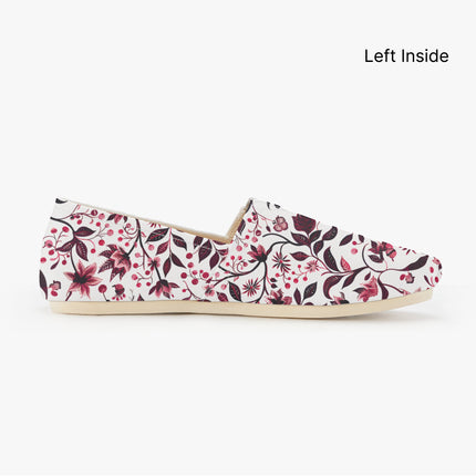 Burgundy Flower Sway Shoes - Sola Shoe