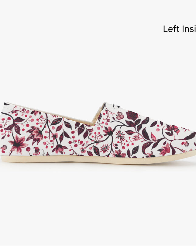 Burgundy Flower Sway Shoes - Sola Shoe