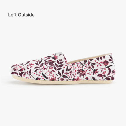 Burgundy Flower Sway Shoes - Sola Shoe