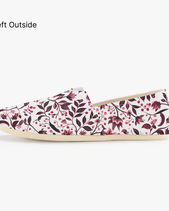 Burgundy Flower Sway Shoes - Sola Shoe