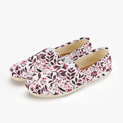 Burgundy Flower Sway Shoes - Sola Shoe