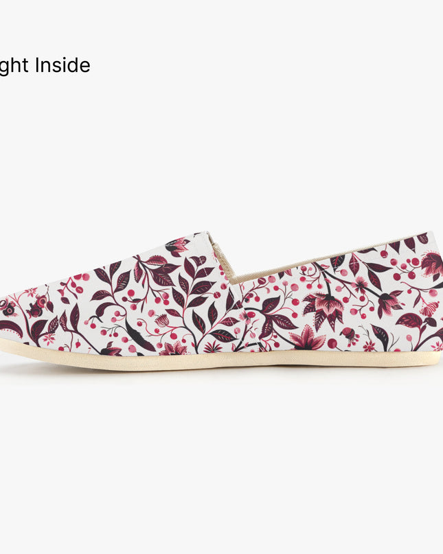 Burgundy Flower Sway Shoes - Sola Shoe