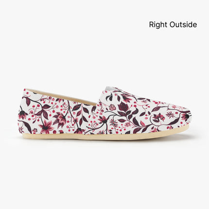 Burgundy Flower Sway Shoes - Sola Shoe