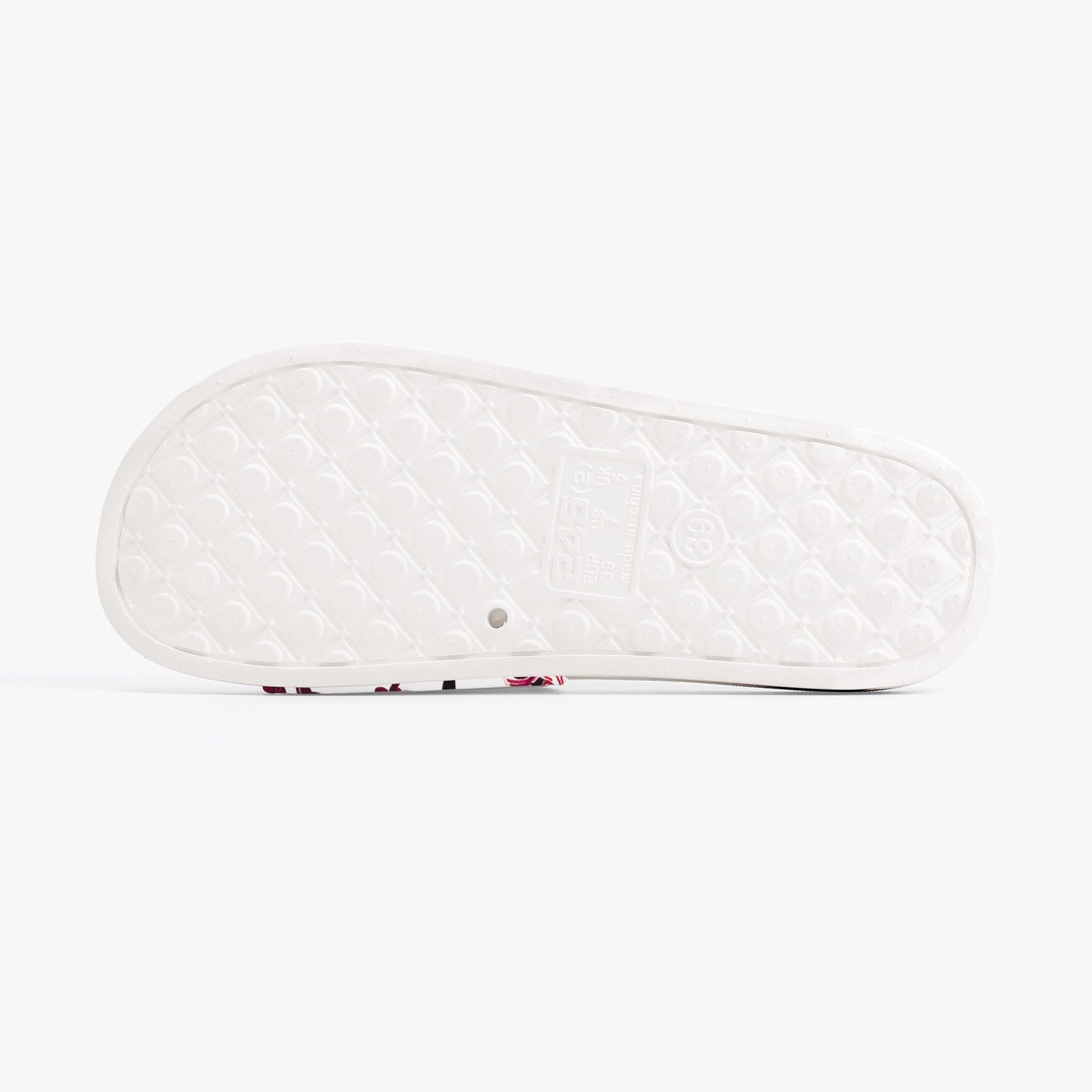 Burgundy Flower Unisex Sandals - Sola Shoe