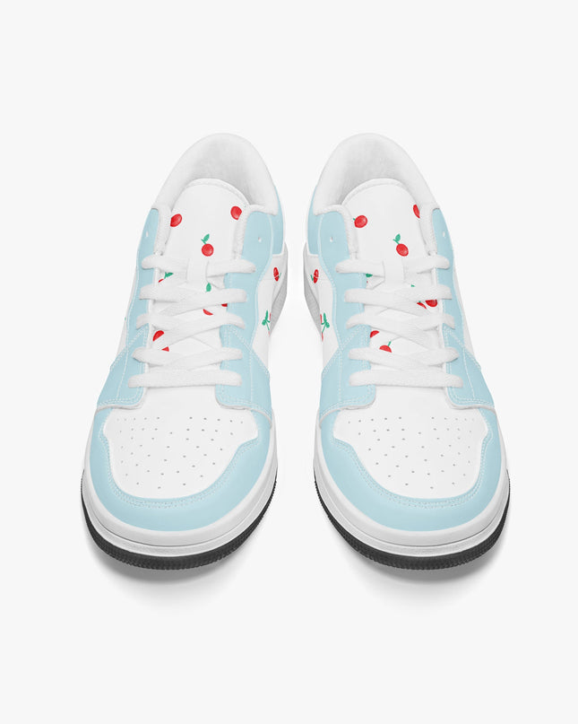 Cherry on top Low-Top Leather Sneakers - Sola Shoe