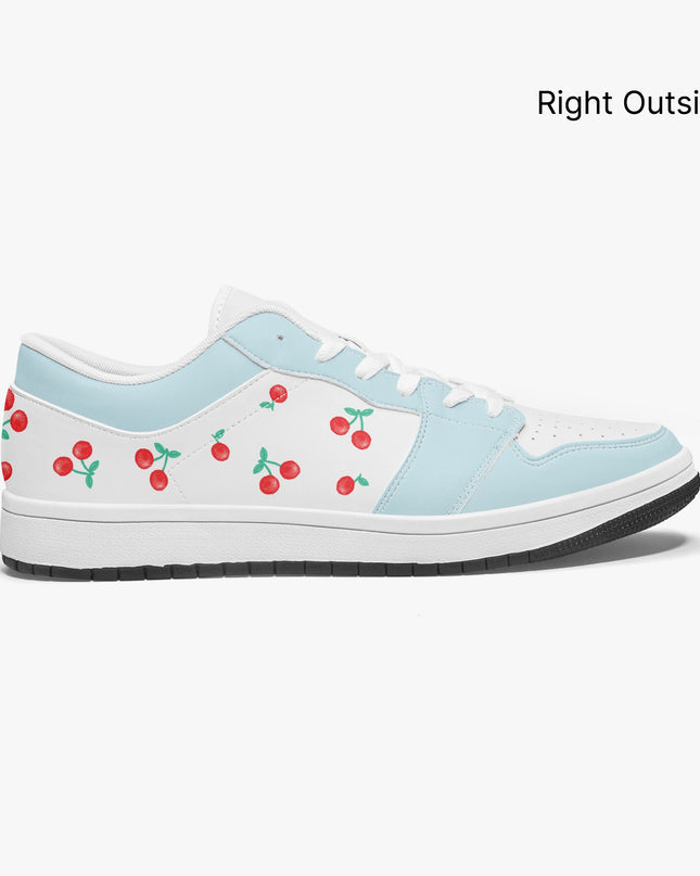 Cherry on top Low-Top Leather Sneakers - Sola Shoe
