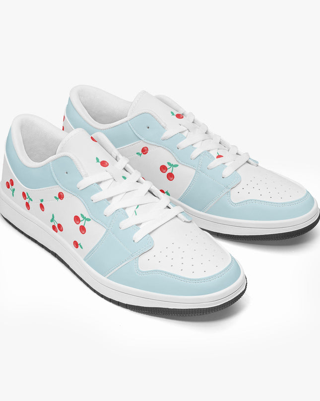 Cherry on top Low-Top Leather Sneakers - Sola Shoe
