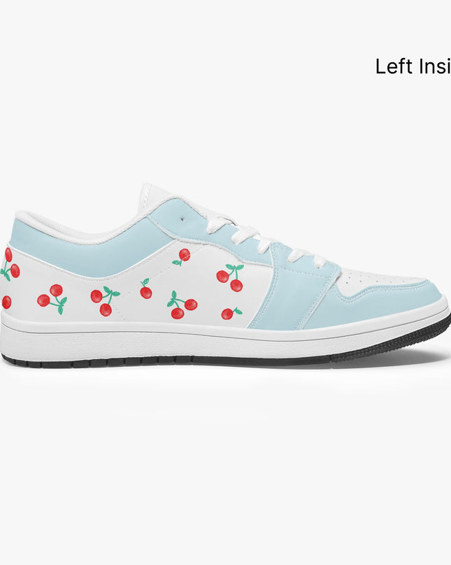 Cherry on top Low-Top Leather Sneakers - Sola Shoe