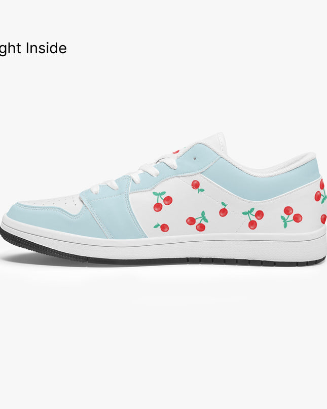 Cherry on top Low-Top Leather Sneakers - Sola Shoe