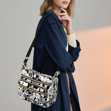 Dusk & Bloom Multi - pocket Crossbody Bag - Sola Shoe