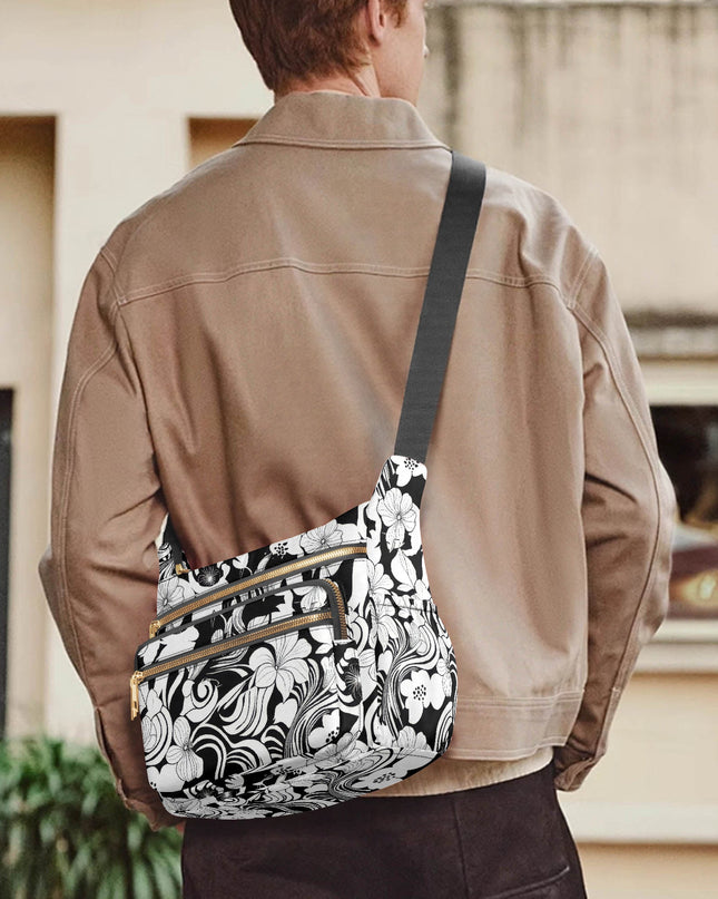 Dusk & Bloom Multi - pocket Crossbody Bag - Sola Shoe