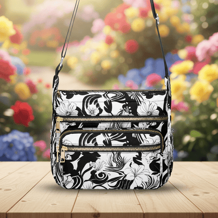 Dusk & Bloom Multi - pocket Crossbody Bag - Sola Shoe