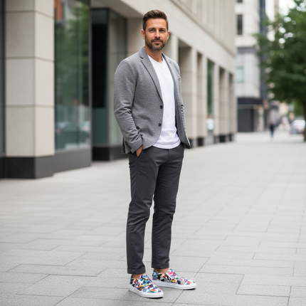 Clean fit. Loud shoes. Because style should never be boring.