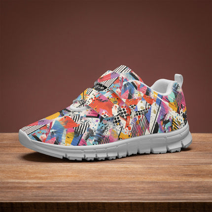 Graffiti Kids Lightweight Velcro Sneaker - Sola Shoe