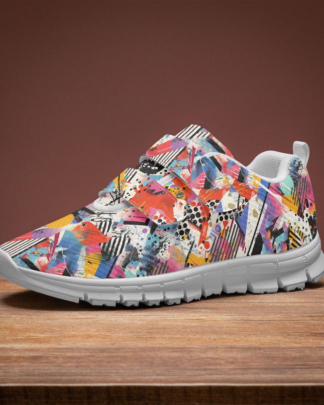Graffiti Kids Lightweight Velcro Sneaker - Sola Shoe