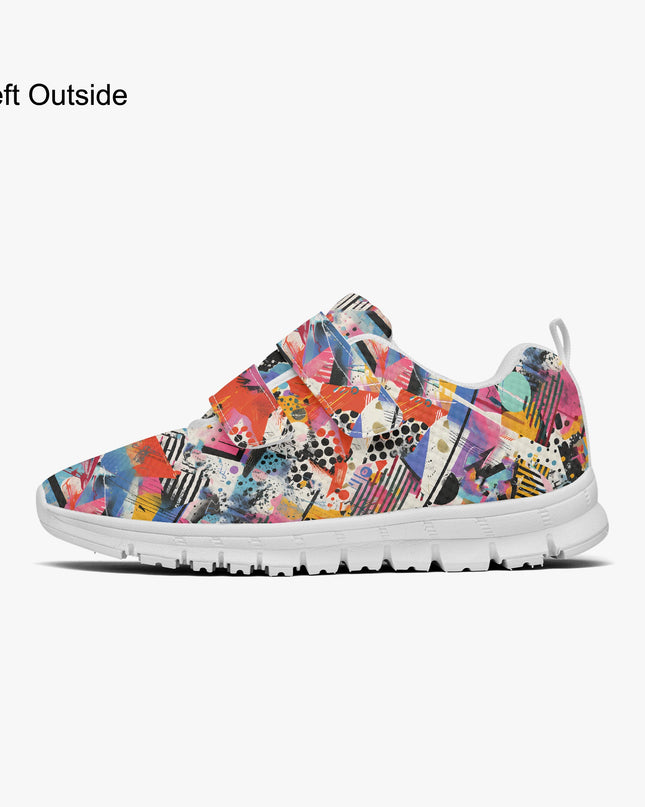 Graffiti Kids Lightweight Velcro Sneaker - Sola Shoe